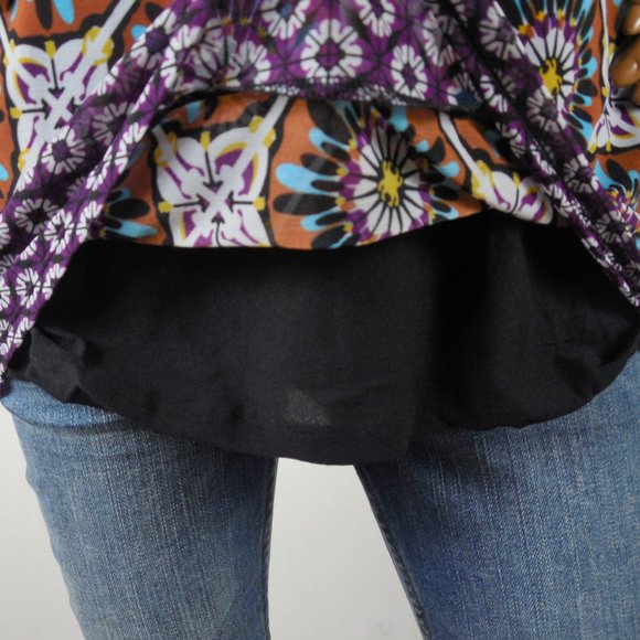 INC Top XXL $59 NWT Multi Color Cold Shoulder - Picture 6 of 9